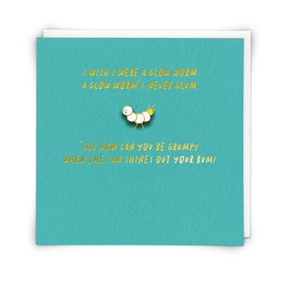 Glow Greetings Card with Enamel Pin