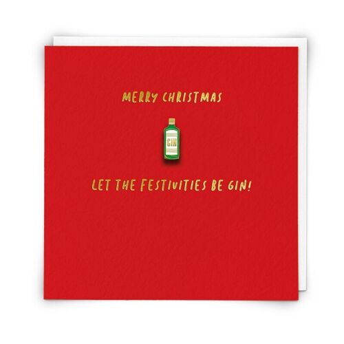 Be Gin Christmas Greetings Card