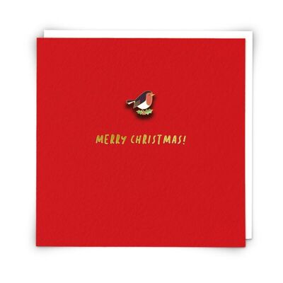 Weihnachts-Robin-Gruß-Karte