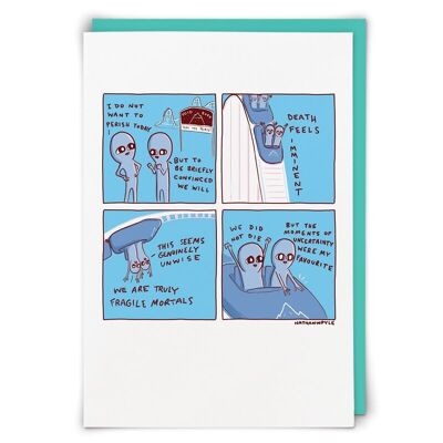 Perish Greetings Card