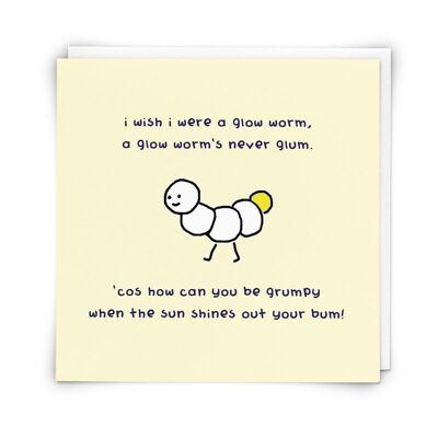 Glow Worm Greetings Card