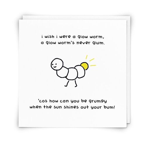 Glow worm Greetings Card