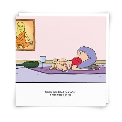Carte de voeux de méditation