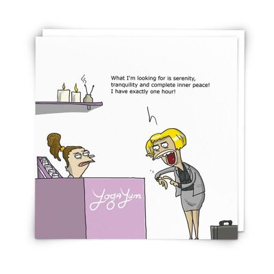 Yoga Greetings Card