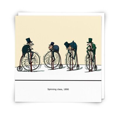 Spinning Class Greetings Card