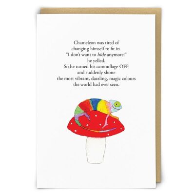 Chameleon Greetings Card