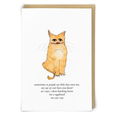 Vagabond Greetings Card