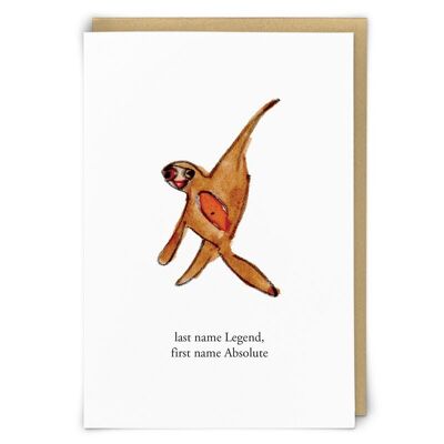 Legend Greetings Card