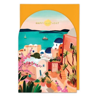 Santorini-Grußkarte