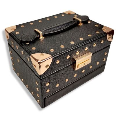 Women's leatherette jewelry case. Dimension: 18x14x11cm LM-099D