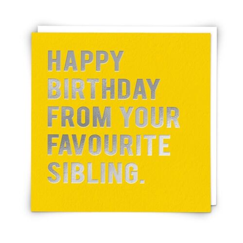 Birthday Sibling Greetings Card