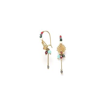 FRIDA   boucles d'oreilles crochet perlé 1