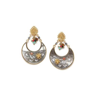 FRIDA   boucles d'oreilles poussoir gitanes U