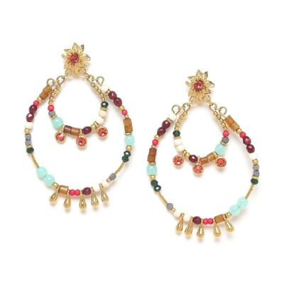 FRIDA Zigeuner-Mini-Ohrringe mit Perlen
