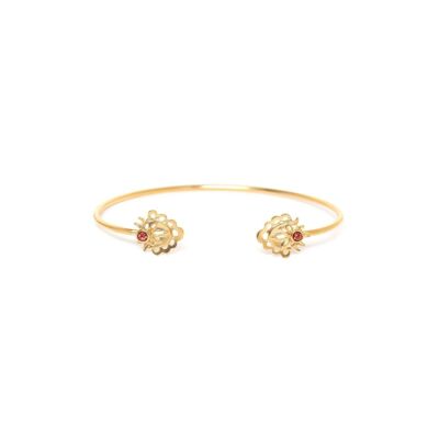 FRIDA bangle bracelet gilded with fine gold