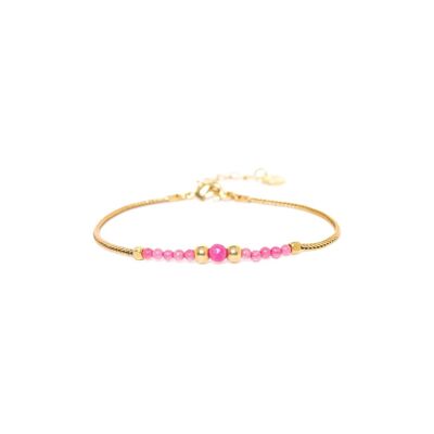 LENA simple adjustable pink bracelet