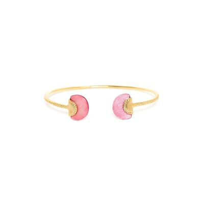 LENA pink mother-of-pearl bangle