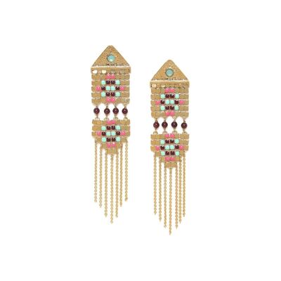 NOEMIE 2 level push earrings