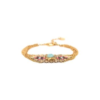 NOEMIE   bracelet ajustable 6 rangs de chaine 1