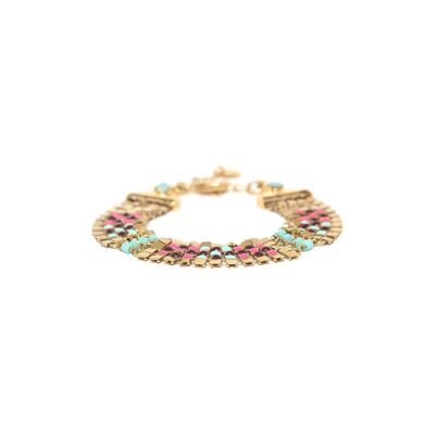 NOEMIE adjustable bracelet turquoise beads