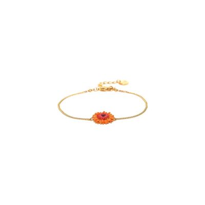 RUBY adjustable bracelet Gerbera orange