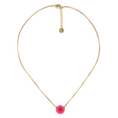 RUBY short necklace Gerbera pink