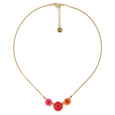 RUBY short necklace Gerbera 3 colors
