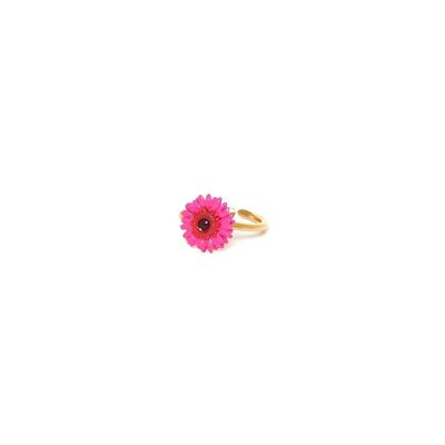 RUBY adjustable ring Gerbea pink