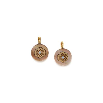 SELENA round sleeper earrings