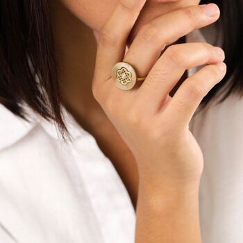 SELENA   bague ajustable ronde 2