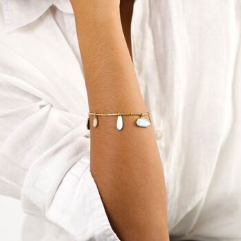 VICTOIRE   bracelet extensible multipampilles 2