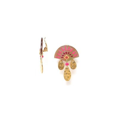 YOKO enameled clip-on earrings 3 drops