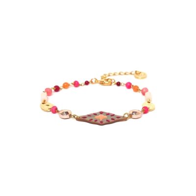 YOKO   bracelet ajustable multiperles