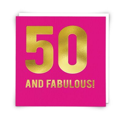 50 Fab Greetings Card