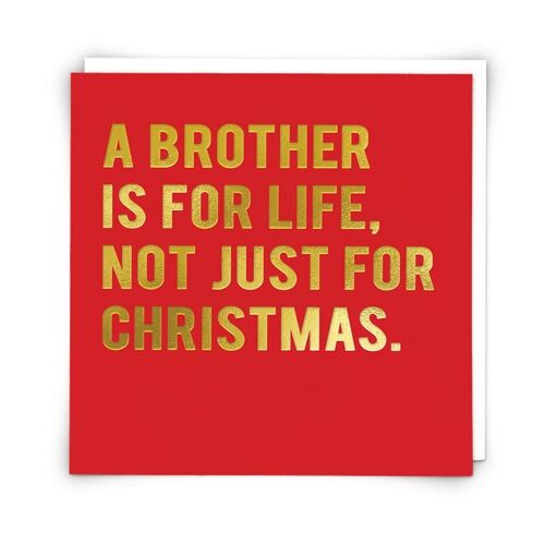 Brother for life Greetings Card