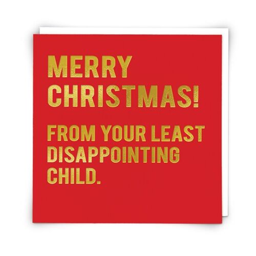 Child Christmas Greetings Card