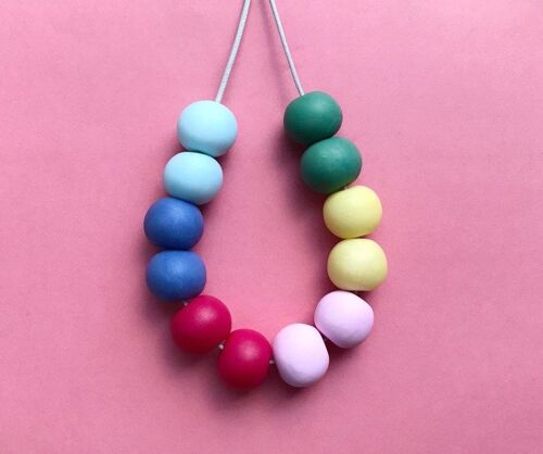 Pastel rainbow necklace  1