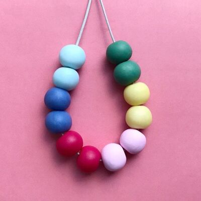Pastel rainbow necklace  1