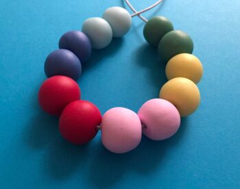 Collier arc-en-ciel pastel 1 4