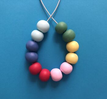 Collier arc-en-ciel pastel 1 5