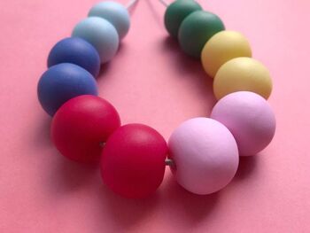 Collier arc-en-ciel pastel 2 3