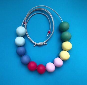 Collier arc-en-ciel pastel 2 6