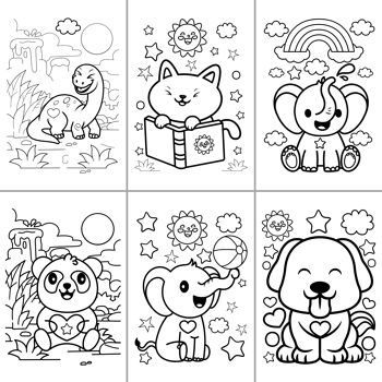 Livre Coloriages pour enfants, Animaux Mignons Vol 1 4