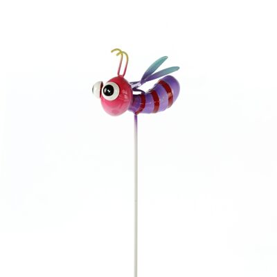 Metal plug Ella the bee, 7 x 7 x 29.5 cm, colorful, 802539