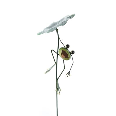 Metal plug frog hanging, 16.5 x 19.5 x 100.5 cm, green, 802744