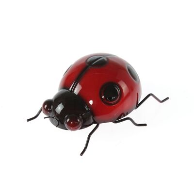 Coccinella in metallo ad es.Luoghi, 15 x 14 x 7 cm, rosso/nero, 802874