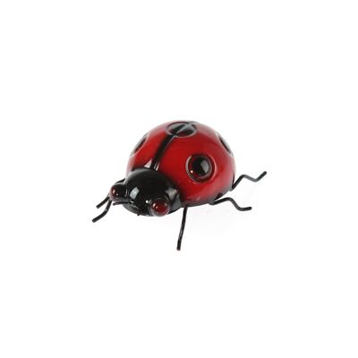 Metal ladybug e.g.Spots, 10 x 9 x 5 cm, red/black, 802881