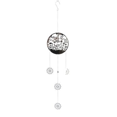 Cintre en métal motif jardin, 15 x 0,5 x 75 cm, argent, 803109