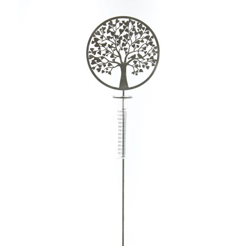 Metall-Stecker Baum/Regenm., 18 x 5 x 100 cm, grau, 803147