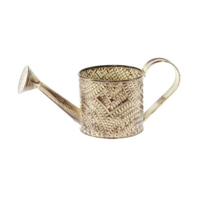 Metal watering can w.Ornaments, 30 x 12 x 11 cm, brown, 816239